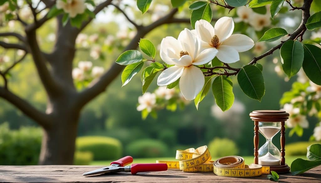 Prix d&rsquo;un arbre magnolia : les repères de coût et de durée