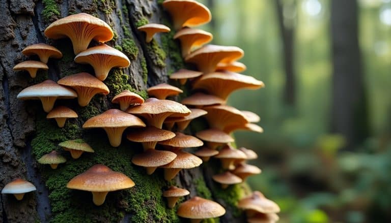 Champignons sur un tronc : ce qu'ils indiquent