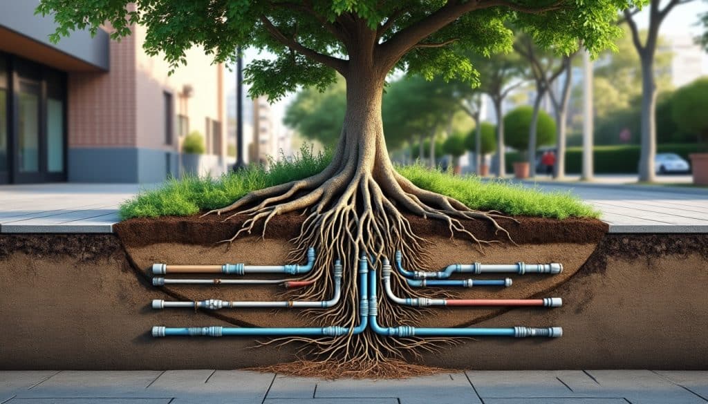 Arbre et réseaux enterrés : les conflits fréquents