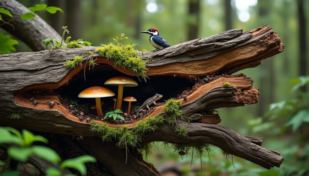Biodiversité forestière : ce que les arbres morts abritent